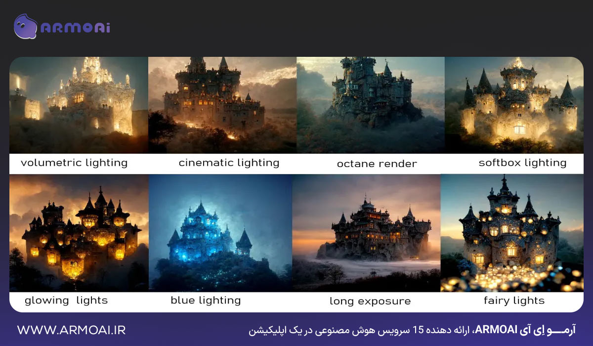 استفاده از ویژگیهای نورپردازی و رندر برای تعریف سبک
